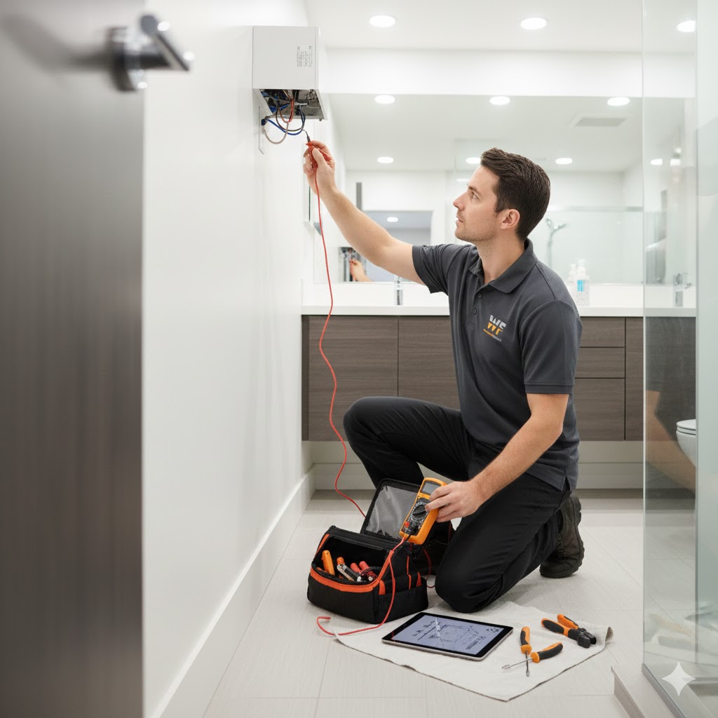Professional bathroom fan installation